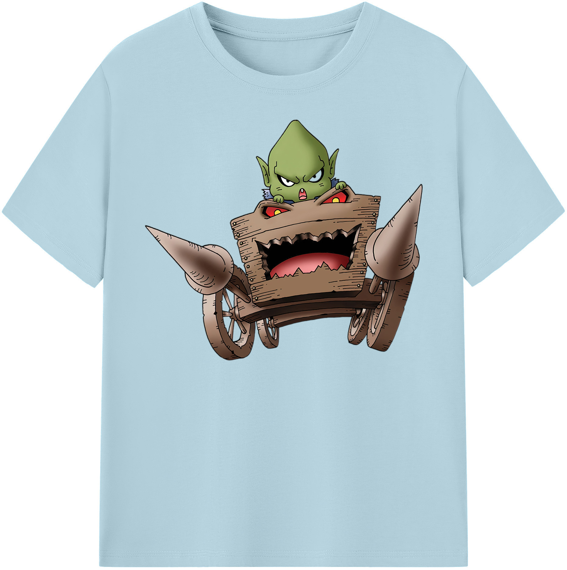 （画像用） ドラゴンクエスト Doragon Kuesuto Dragon Quest 綿100％半袖Tシャツ（フロントプリント）